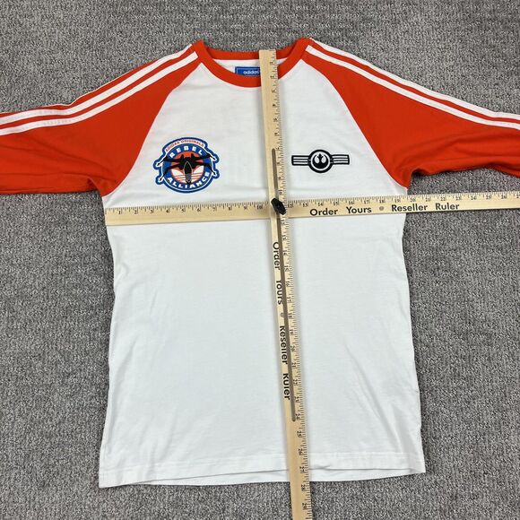Star Wars Adidas Shirt Men M Rebel Alliance Rogue Squadron Luke Skywalker X Wing - Picture 12 of 13
